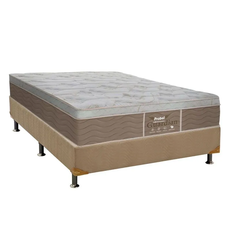 Conjunto Box-Colchão Probel Guardian+Cama Casal 138x188