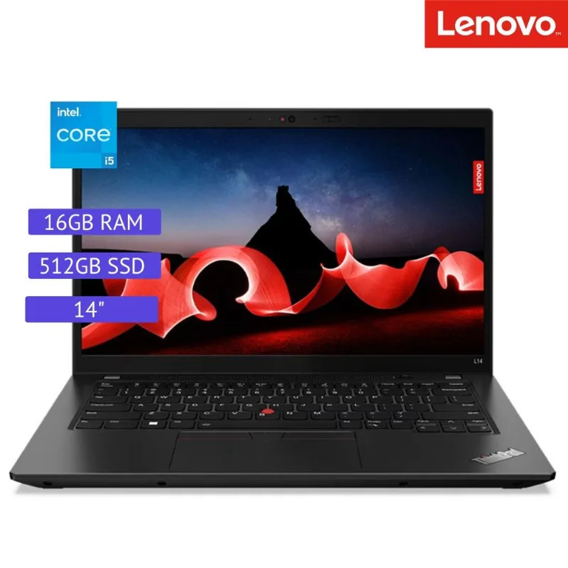 Laptop Semi Nueva Lenovo ThinkPad L14 - Core i5 10ª Gen - 16GB RAM - 512GB SSD - 14"