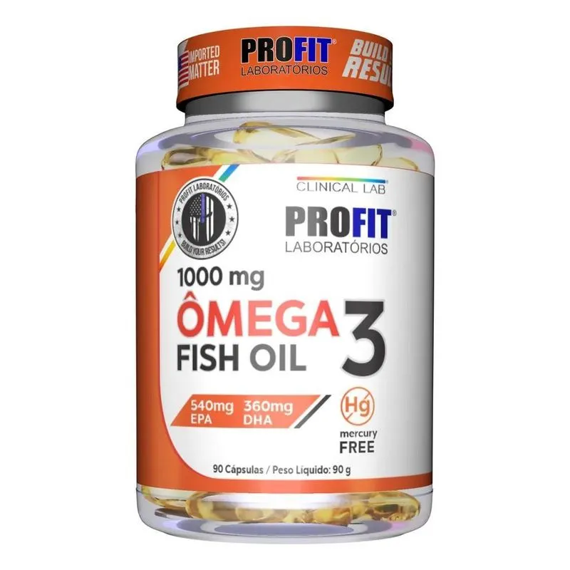 Suplemento Profit Laboratórios Ômega 3 Sem Sabor De 90g 90 C