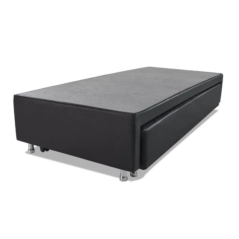 Cama Box Solteirão Com Colchão Auxiliar De Mola Bonnel Bicama Bf Colchões 97x203x37cm Cama Box Solteirão + Colchão Auxiliar Mola Bonnel Bicama BF Colchões 97x203x37cm