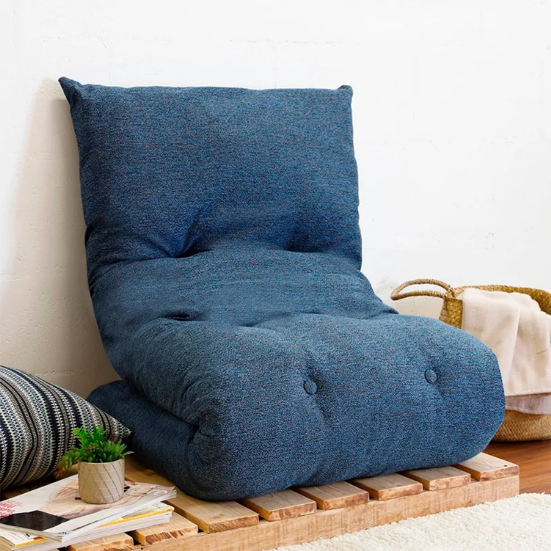 Futon Dobrável de Espuma Solteiro Jeans - Emcompre
