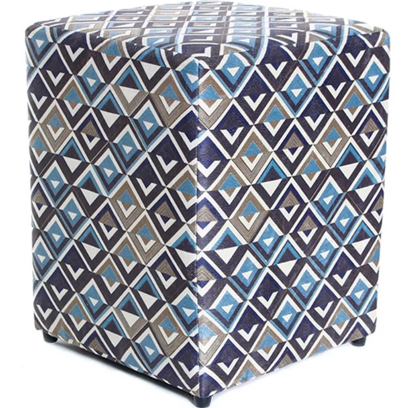 Puff Quadrado 45cm Decorativo Estampado