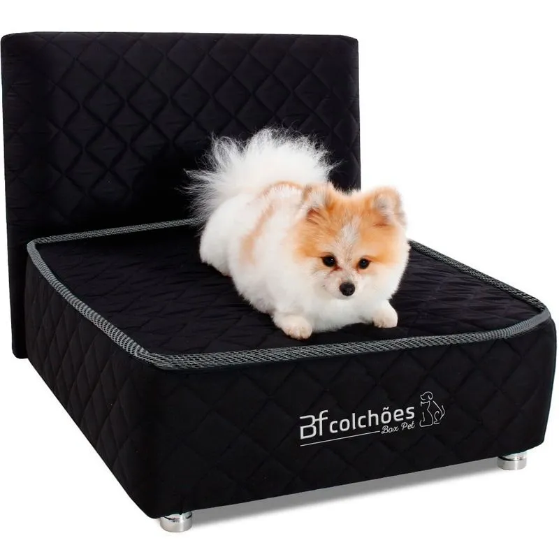 Cama Box Pet Cabeceira Cachorro e Gato - Caminha Pet - bf Colchões