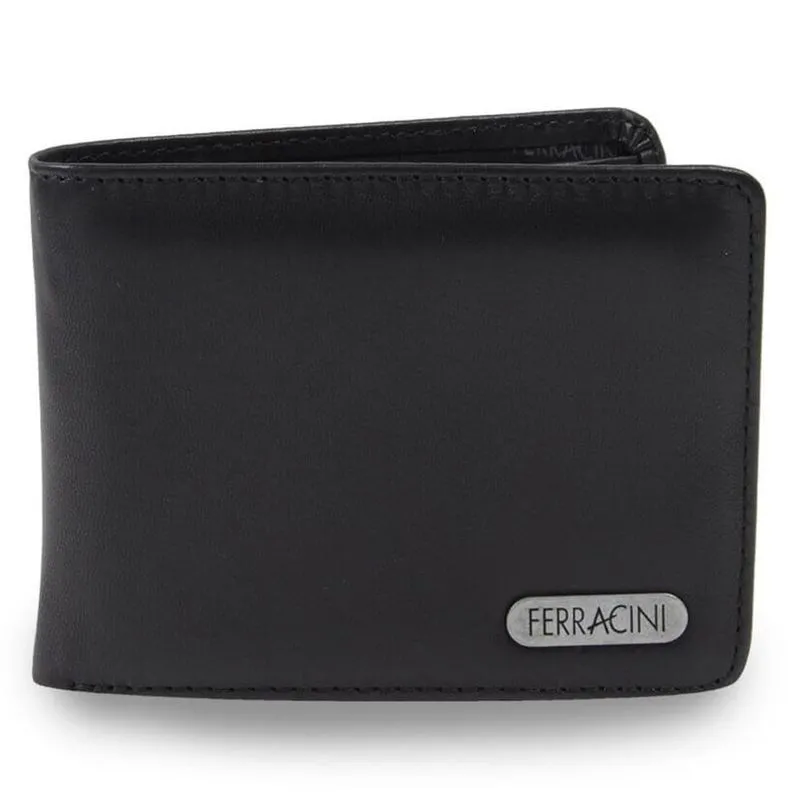 Carteira Masculina de Couro Ferracini Preto CFB-013 UNICO