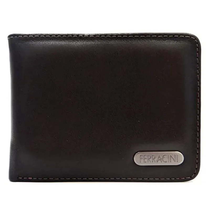 Carteira Masculina de Couro Ferracini Marrom CFB-013 UNICO