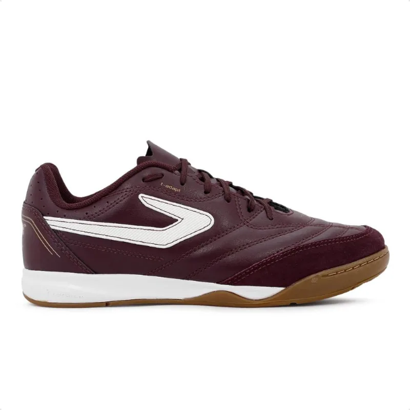 Chuteira Topper Futsal Maestro Td IV Masculina 44. / Vinho / Dourado