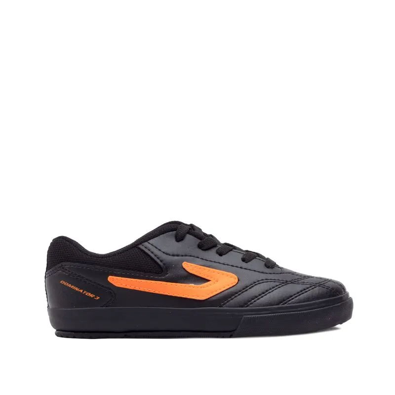 Chuteira Futsal Infantil Topper Dominator III JR Preto/laranja - 33