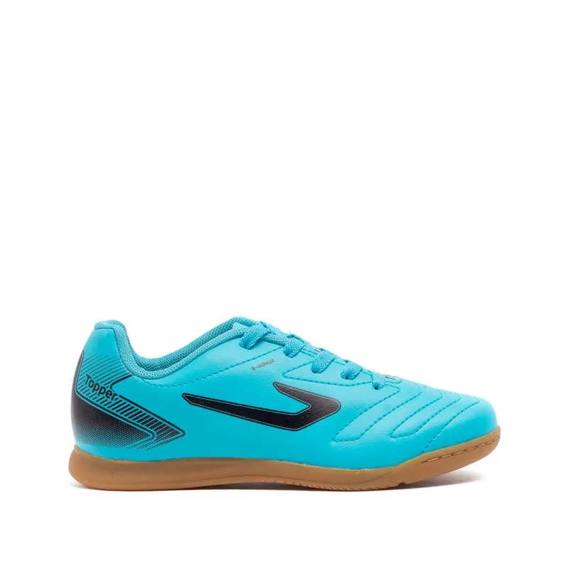 Chuteira Futsal Infantil Topper Cup VII Azul/Preto - 35