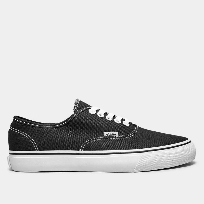 Tênis Rainha Mont Car V - Unissex - Preto+Branco