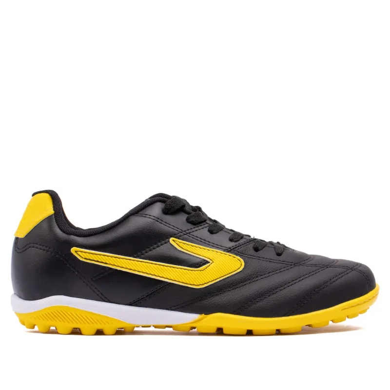 Chuteira Society Topper Furia Preto/amarelo - 39