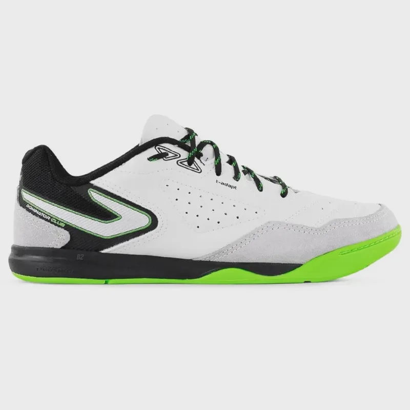 Chuteira Futsal Topper Dominator Club V Unissex Branco Verde