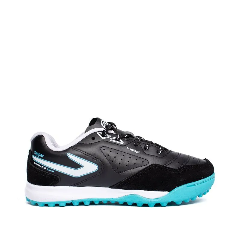 Chuteira Society Infantil Topper Dominator V Preto/Branco - 34