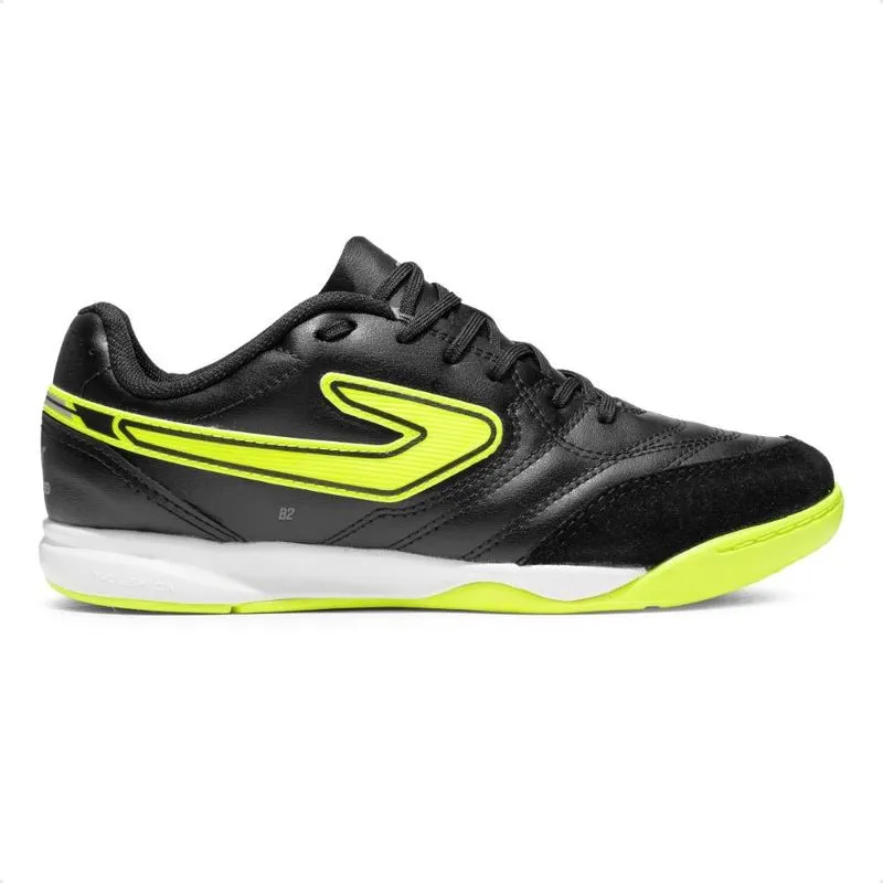 Chuteira Futsal Topper Maestro Club V Unissex 38 / PRETO-VERDE-CLARO