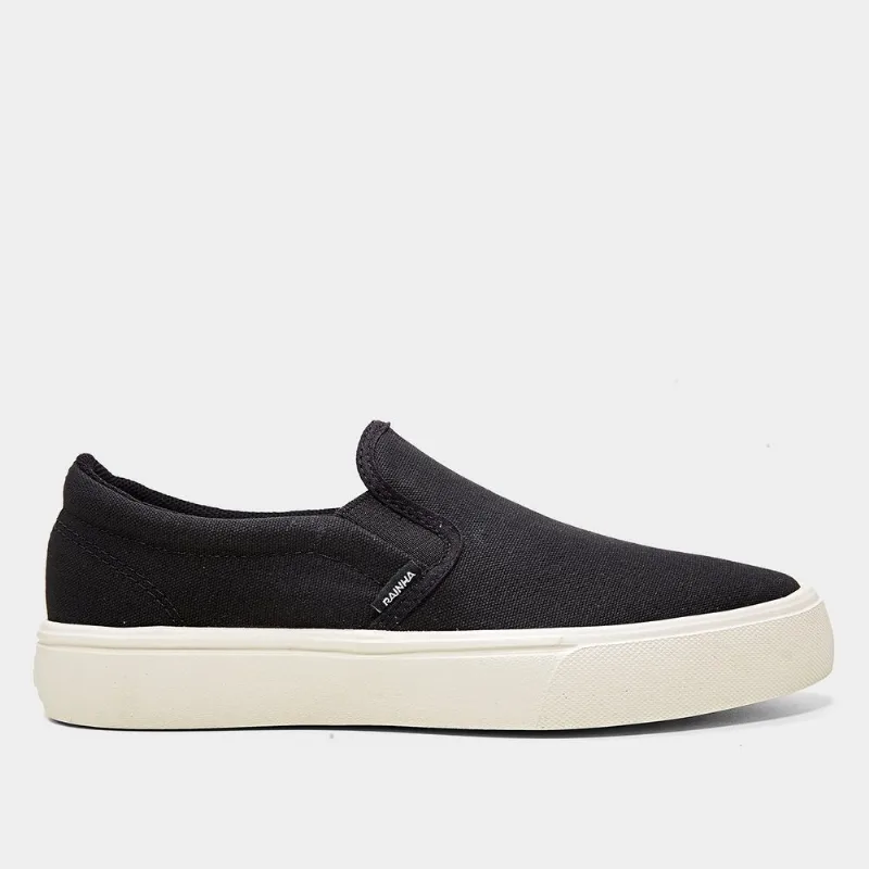Tênis Rainha Iate Confort Feminino - Feminino - Preto+Bege