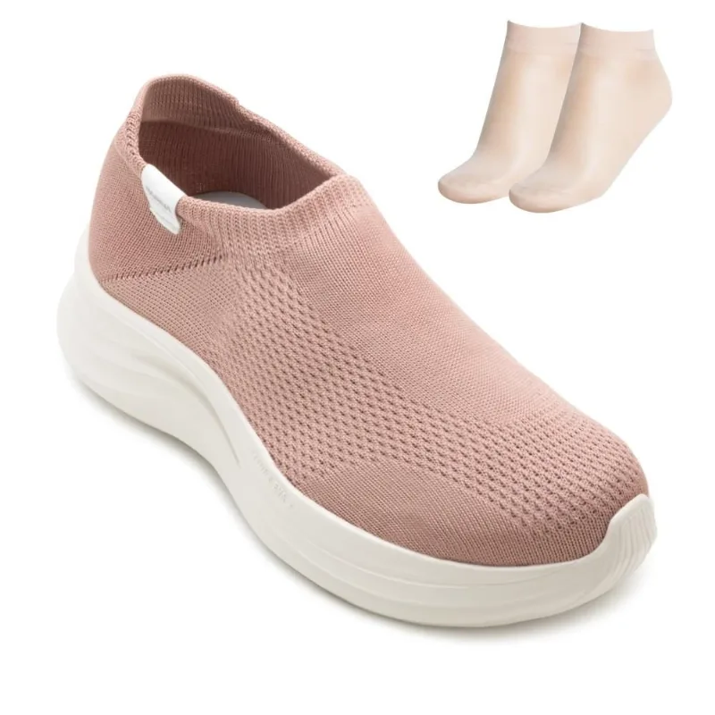 Tênis Slip On Rainha RB Charm II RN26 35 / Rosa/Bege