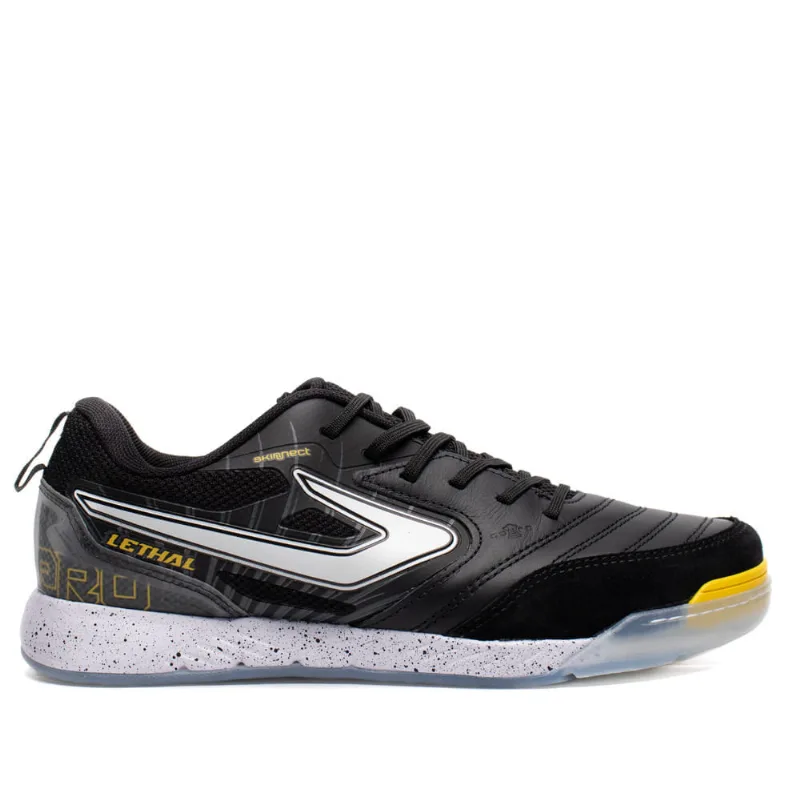 Chuteira Masculina Topper Futsal Lethal Preto/Amarelo - 43