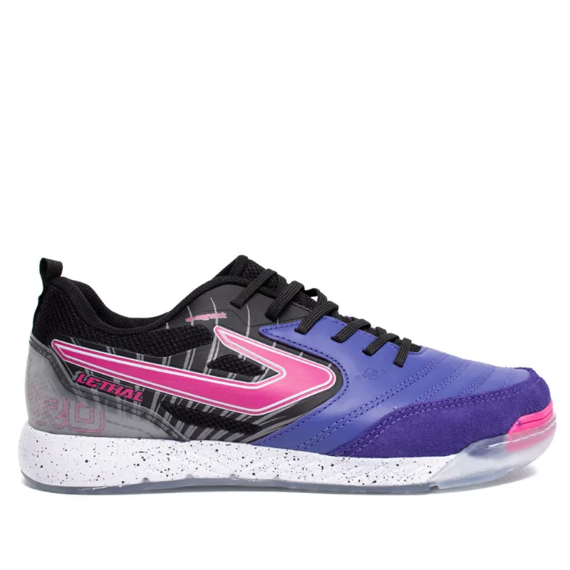 Chuteira Masculina Topper Futsal Lethal Preto/Roxo - 37