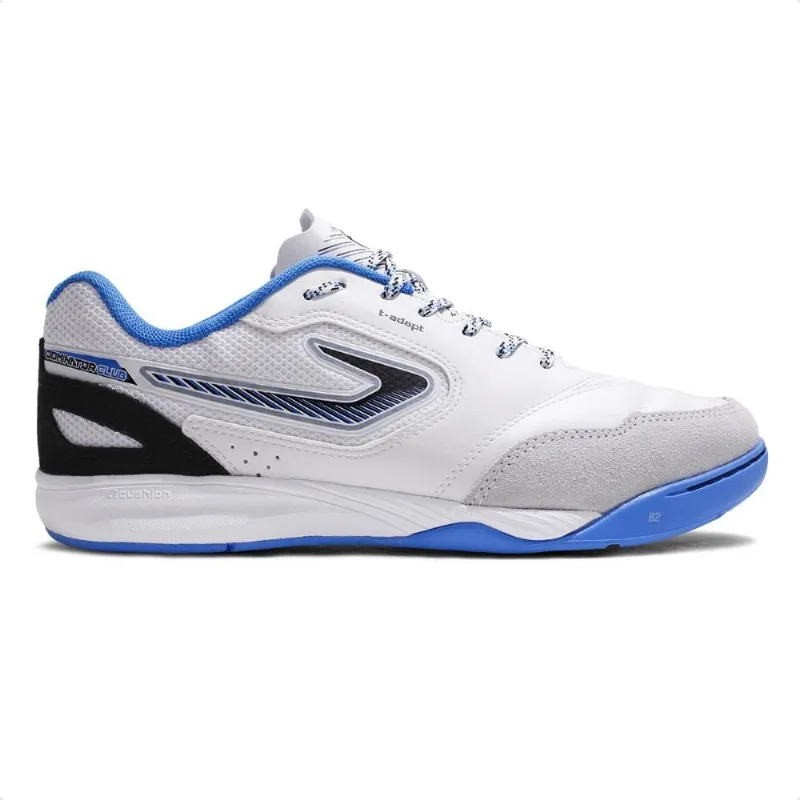 Chuteira Futsal Topper Dominator Club VI Unissex 37 / Branco / Azul