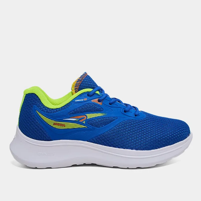 Tênis Infantil Rainha Drive V Menino - Unissex - Azul+amarelo