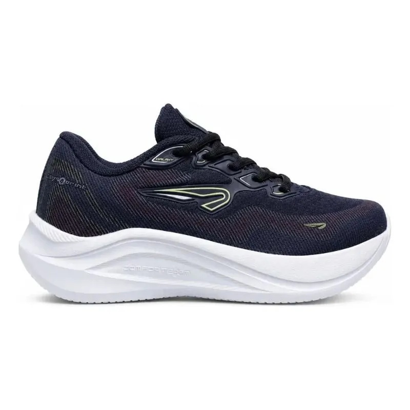 Tênis Corrida Feminino N°36 Rainha Galaxy Azul Marinho E Verde (MP)