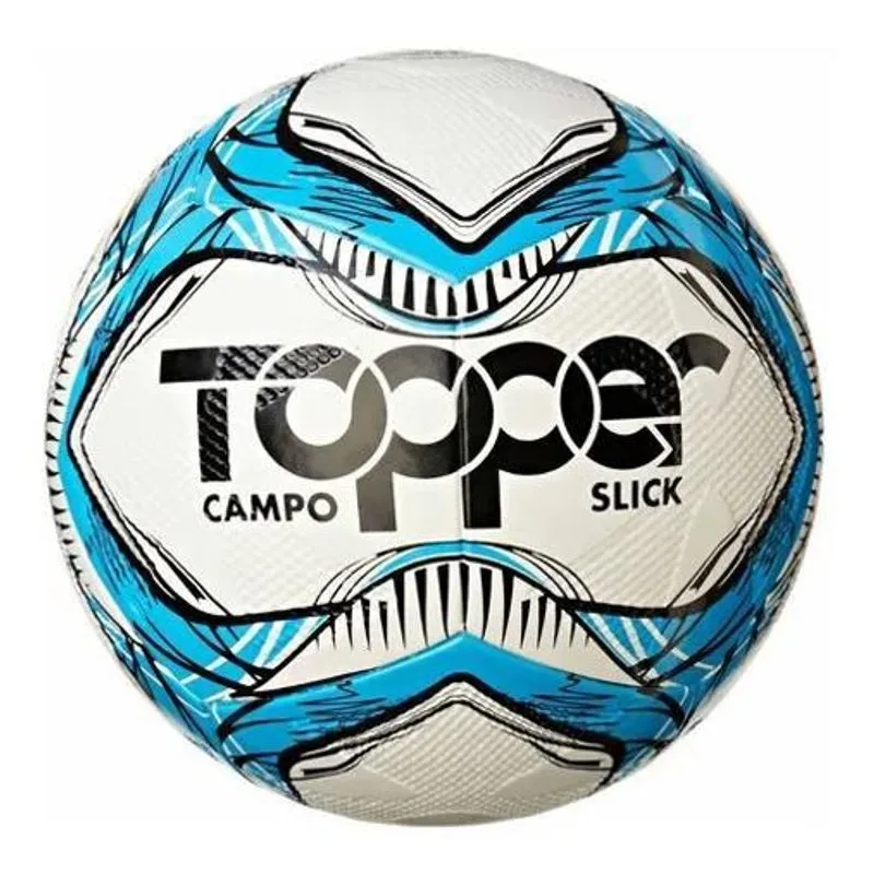 Bola De Campo Slick 2023 Topper Tamanho 5 Cor Azul E Preto