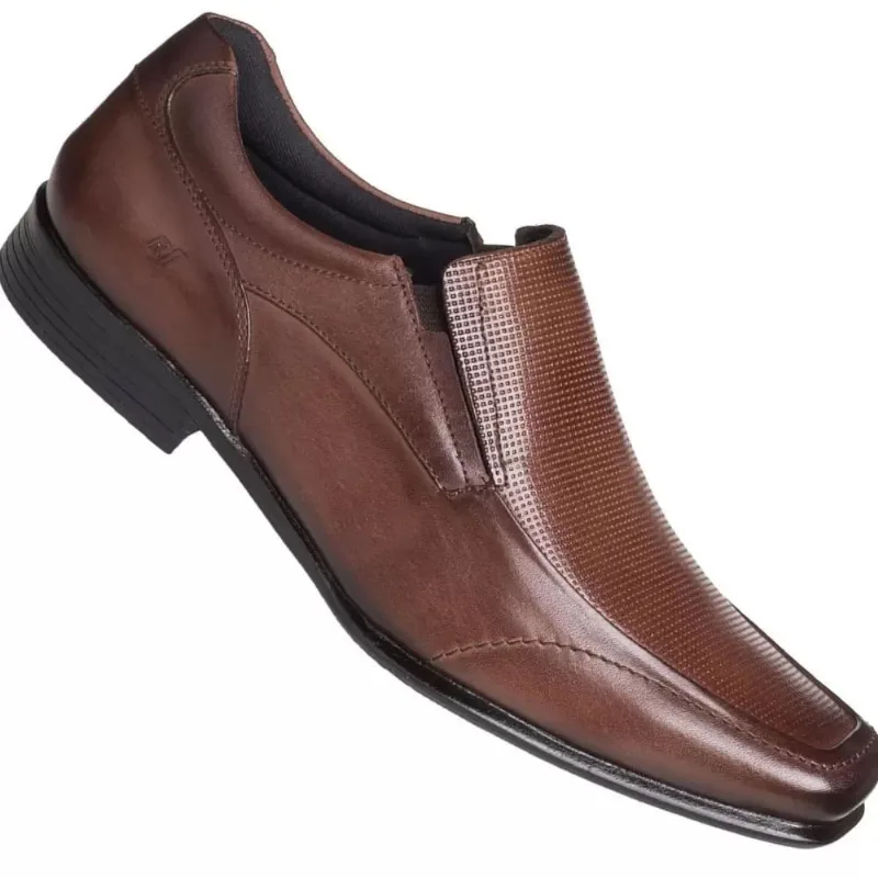 Sapato Social Masc Rafarillo Couro Café Kit 4 em 1 45027-02