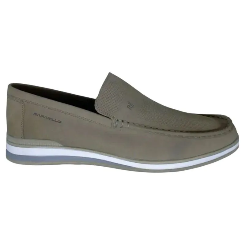 Sapato Mocassim Masculino N°40 Rafarillo Trento Em Couro Cinza 2803-05-SF (MP)