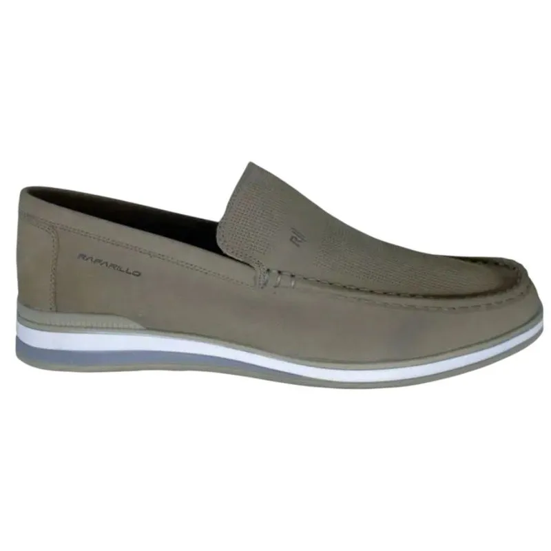 Sapato Mocassim Masculino N°38 Rafarillo Trento Em Couro Cinza 2803-05-SF (MP)