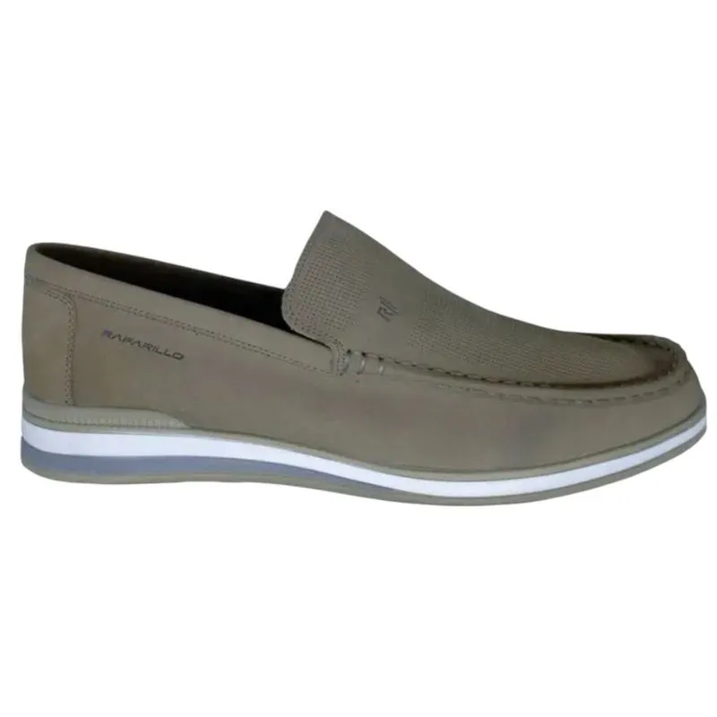 Sapato Mocassim Masculino N°39 Rafarillo Trento Em Couro Cinza 2803-05-SF (MP)