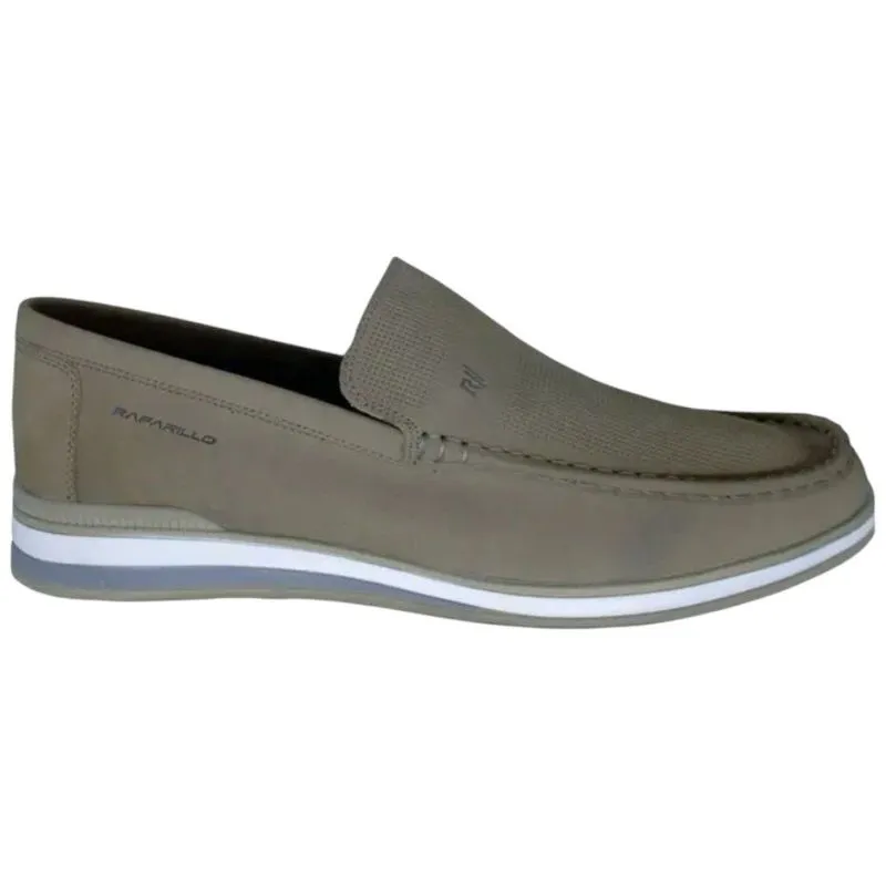 Sapato Mocassim Masculino N°41 Rafarillo Trento Em Couro Cinza 2803-05-SF (MP)