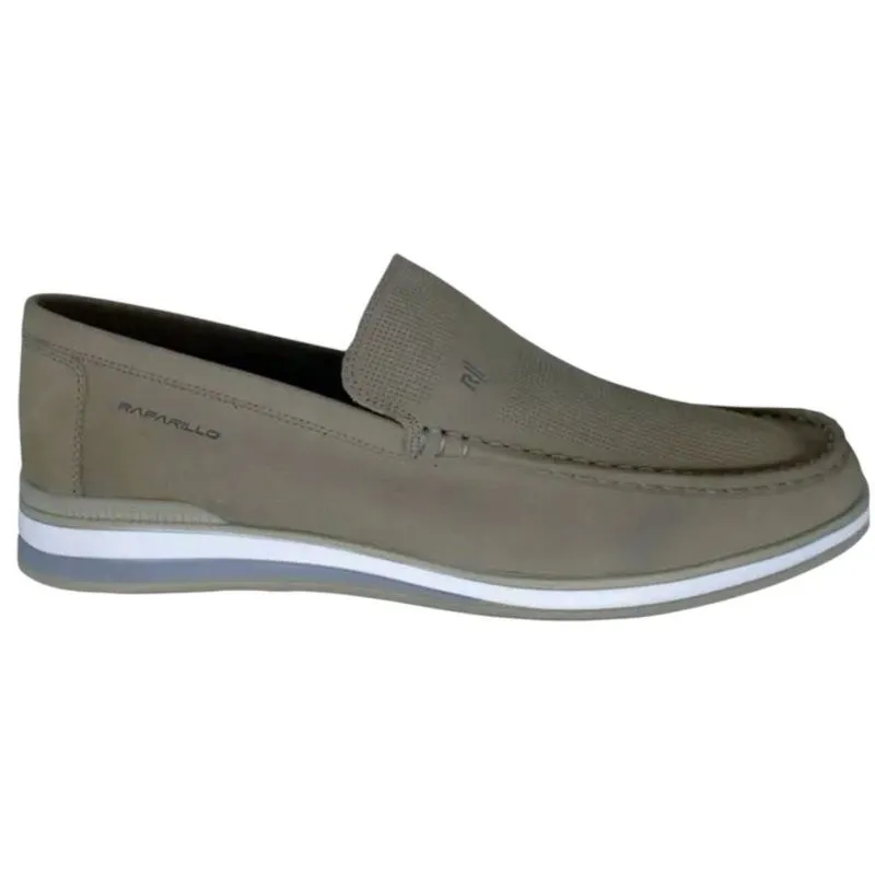 Sapato Mocassim Masculino N°42 Rafarillo Trento Em Couro Cinza 2803-05-SF (MP)