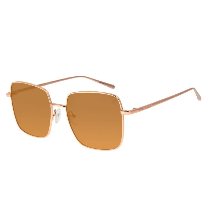 Óculos de Sol Feminino Color Match Banhado a Ouro Rosé OC.MT.3032.0295 M