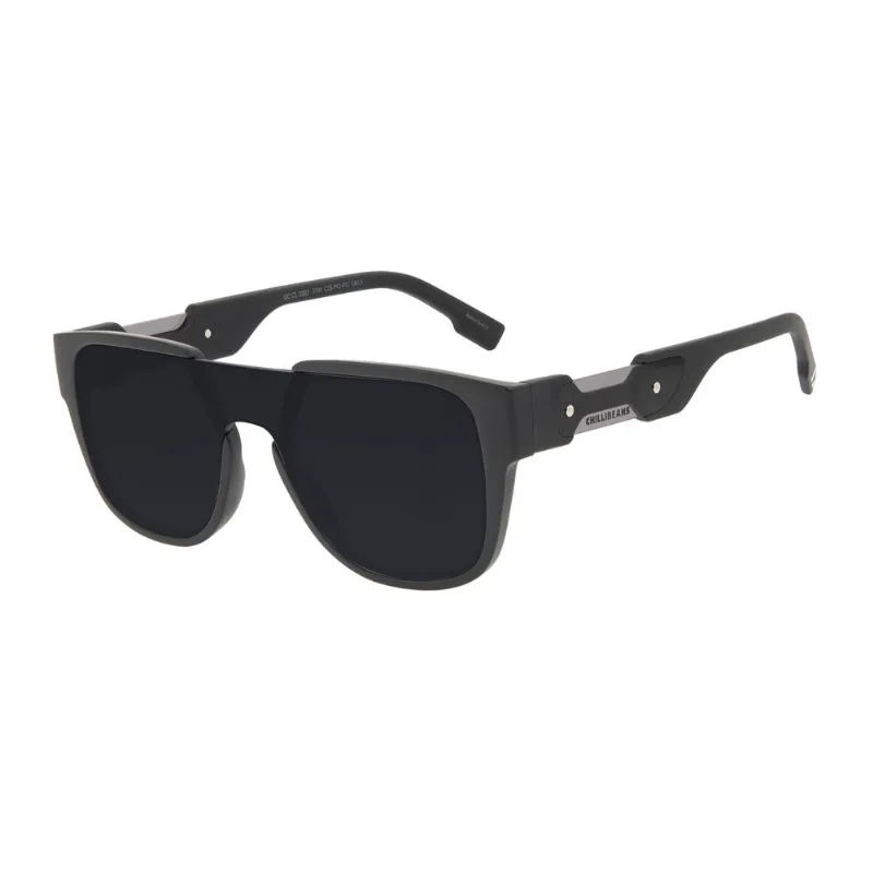 Óculos de Sol Masculino Alok Tech in Style Quadrado Preto OC.CL.3303.0101 M