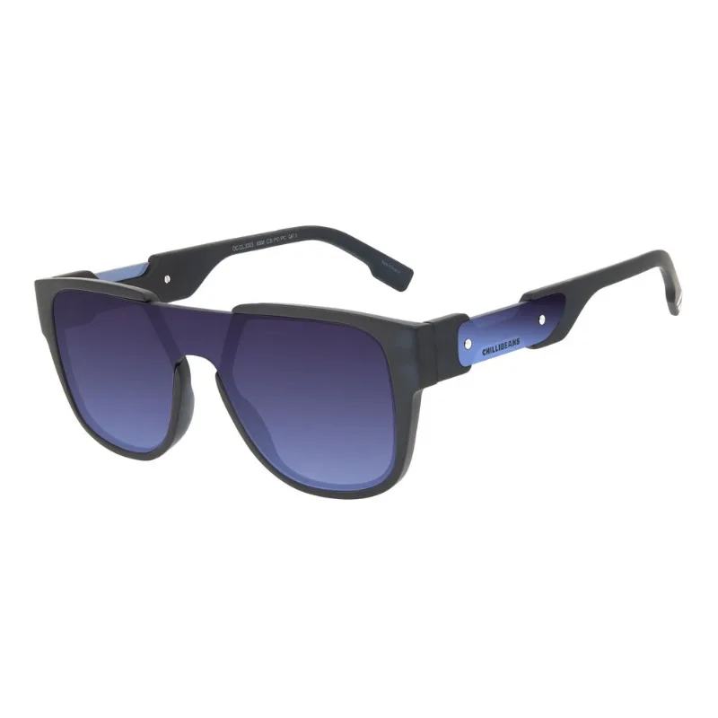 Óculos de Sol Masculino Alok Tech in Style Quadrado Azul OC.CL.3303.8308 M