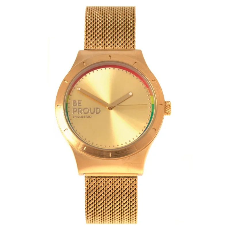 Relógio Analógico Unissex True Colors Be Proud Dourado RE.MT.1220.2121 M