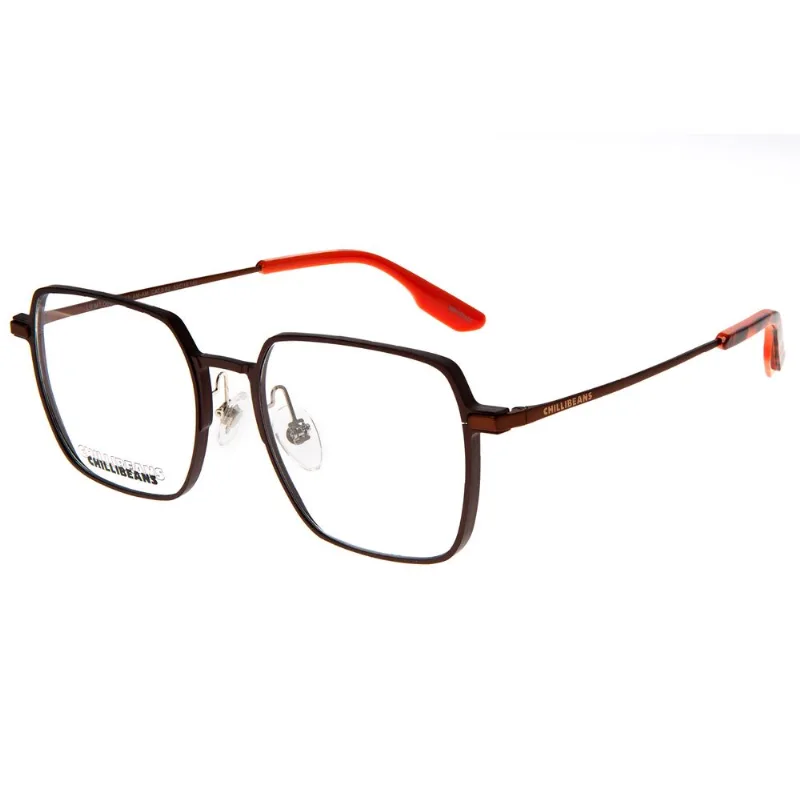 Armação Para Óculos de Grau Masculino Premium Quadrado Marrom Escuro LV.MT.0606.0247 M