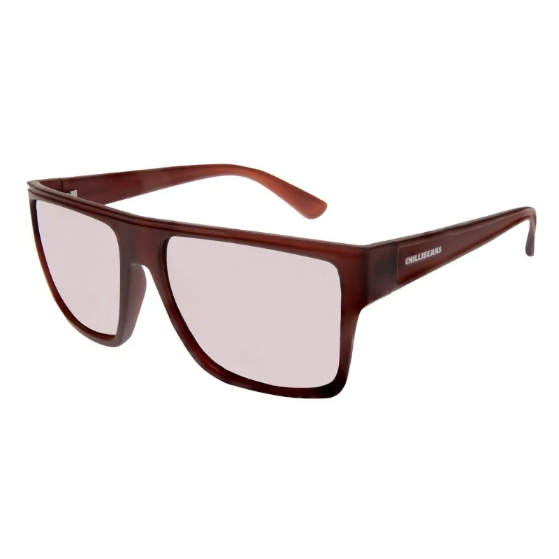 Óculos de Sol Masculino Chilli Beans Clássicos Quadrado Polarized Vinho OC.CL.3642.1417 M