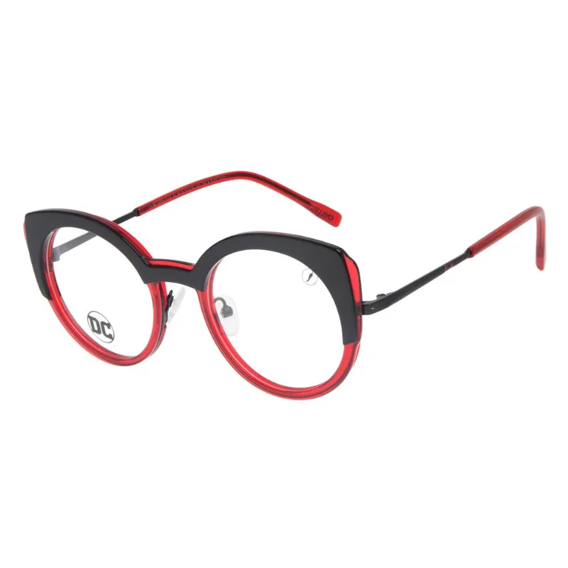 Armação Para Óculos de Grau Feminino DC Comics Harley Quinn Preto LV.AC.0775.0101 M
