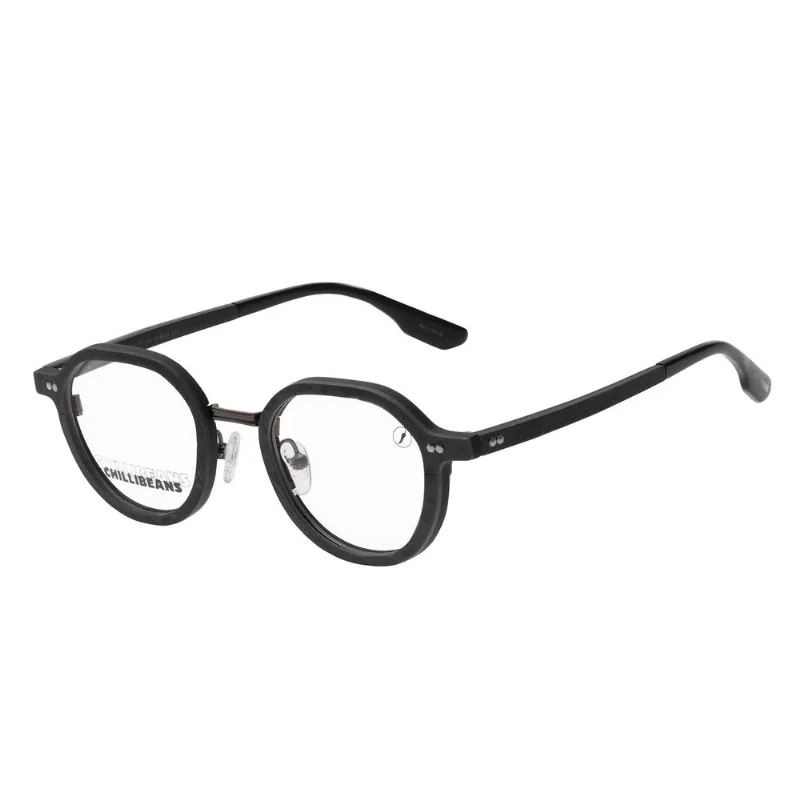 Armação Para Óculos De Grau Unissex Premium Edition Redondo Cinza LV.MT.0635.0404 M