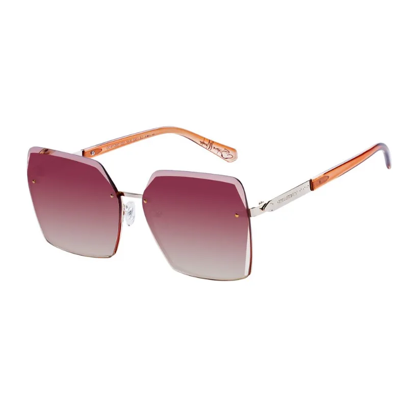 Óculos de Sol Feminino Chilli Hits 2 Simone Mendes Regime Fechado Dourado OC.MT.3587.0221 M