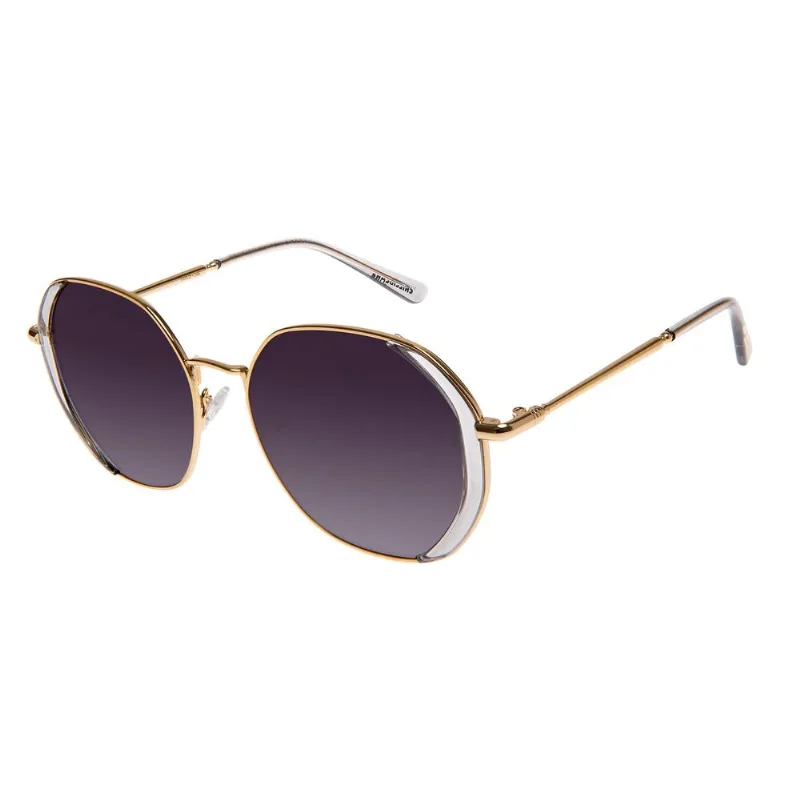 Óculos de Sol Feminino Gold Butterfly Degradê Dourado OC.MT.3560.2021 M