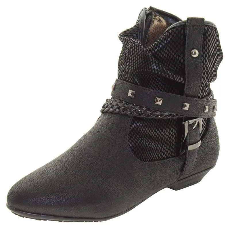Bota Infantil Feminina Mooncity - 79702 PRETO 32