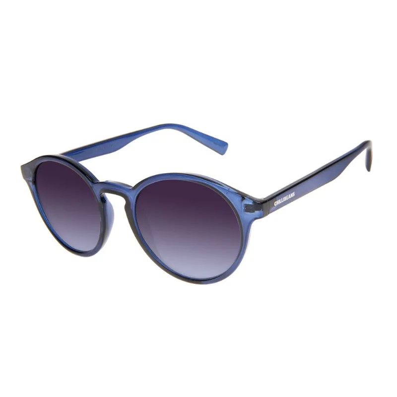 Óculos de Sol Feminino Chilli Beans Redondo Casual Azul OC.CL.4026.2008 M