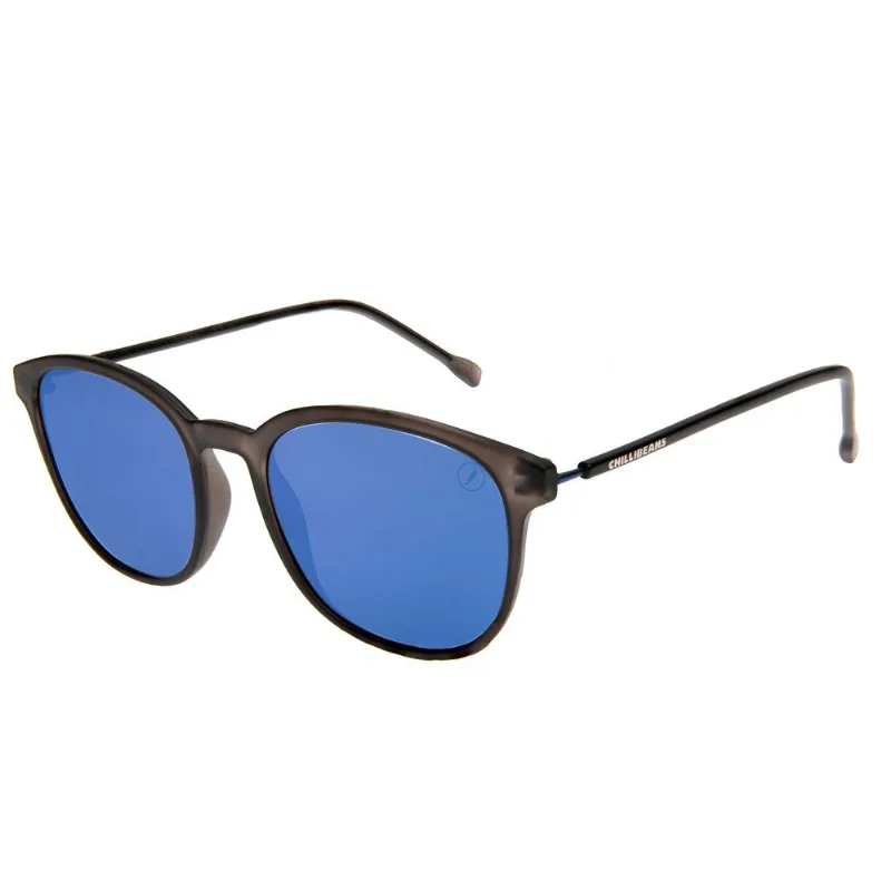 Óculos de Sol Feminino Chilli Beans Redondo Casual Azul Espelhado OC.CL.4067.9101 M