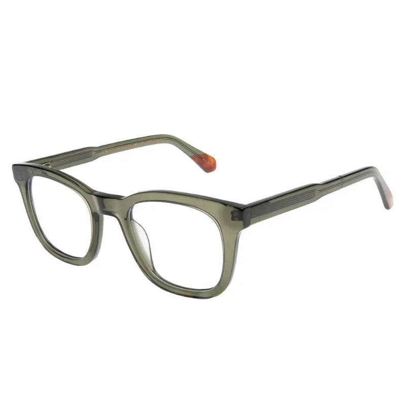 Armação Para Óculos de Grau Masculino Premium Quadrado AC Verde Escuro LV.AC.0929.2636 M