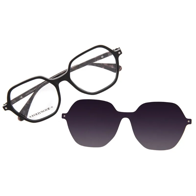 Armação Para Óculos De Grau Feminino Hollywood Vintage Multi Preto LV.MU.0942.0101 M