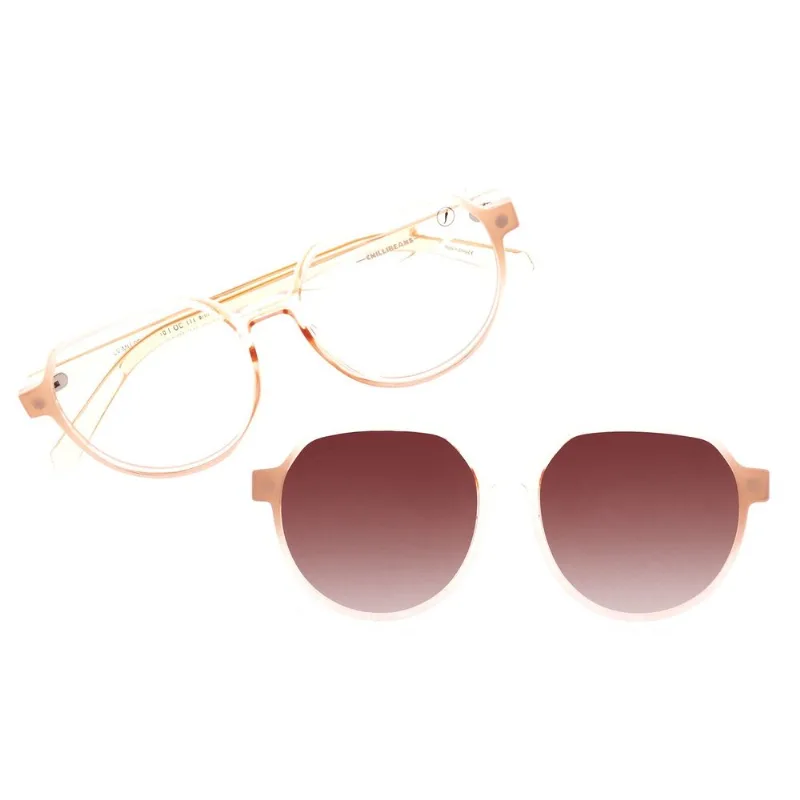 Armação Para Óculos De Grau Feminino Chilli Beans Redondo Multi Rosé LV.MU.0947.5713