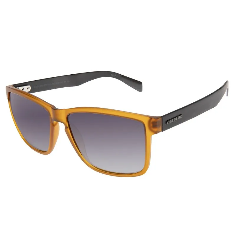 Óculos de Sol Masculino Chilli Beans Linha Clássicos Quadrado Polarizado Laranja OC.CL.4000.2036 M