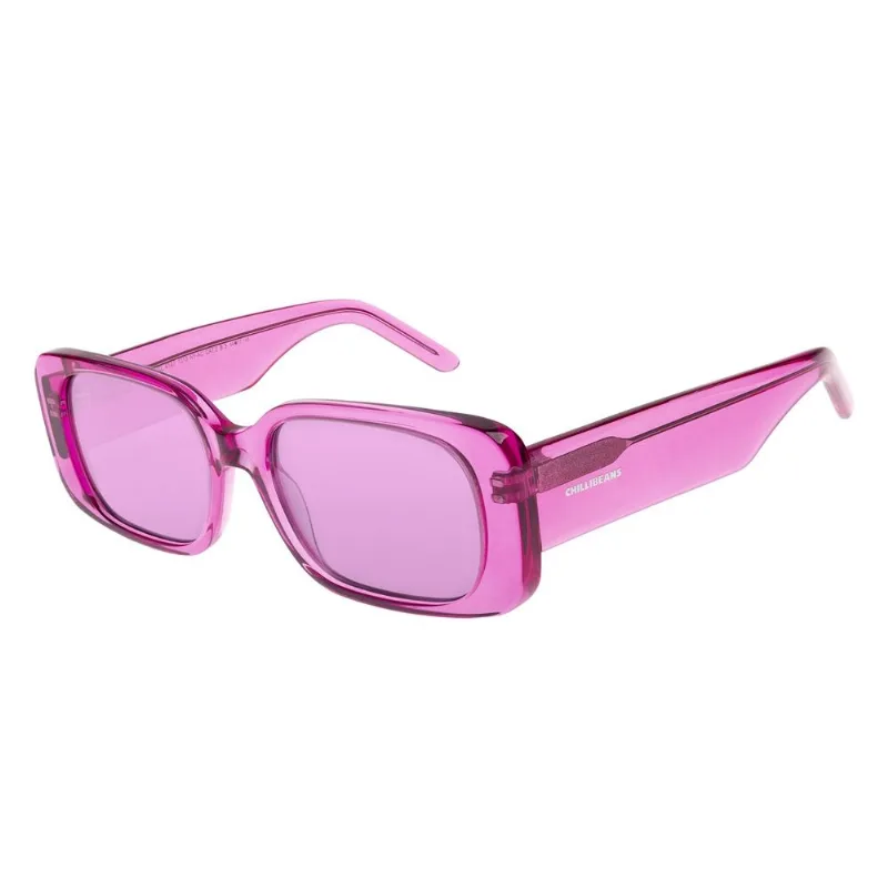 Óculos de Sol Feminino Chilli Beans Retangular Fashion Rosa OC.CL.4147.1313 M