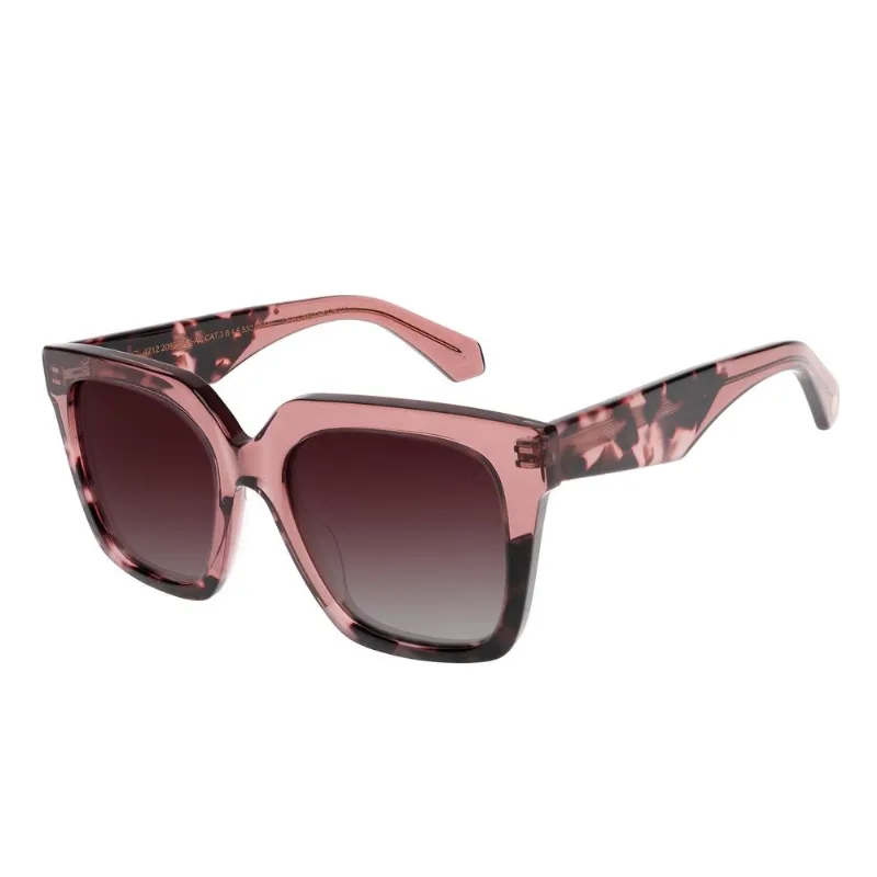 Óculos de Sol Feminino Premium Quadrado Polarizado Degradê Rosé OC.CL.4212.2095 M